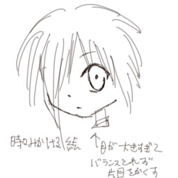 顔 個人的な絵の描き方とか