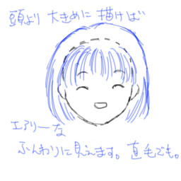 ふわ髪 髪ツヤの話 個人的な絵の描き方とか